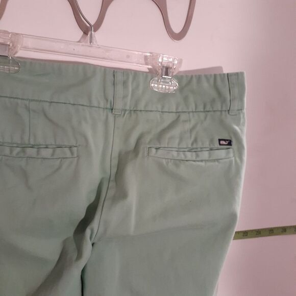 Vineyard Vines by Shep & Ian green preppy chino pants 6  S M summer straight leg - Picture 5 of 7